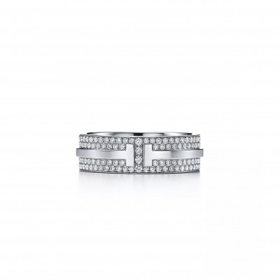 TIFFANY T WIDE PAVÉ DIAMOND RING 60150895